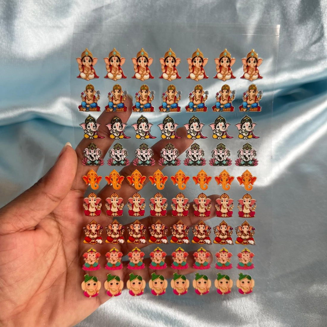 Ganeshji peel off sticker sheet