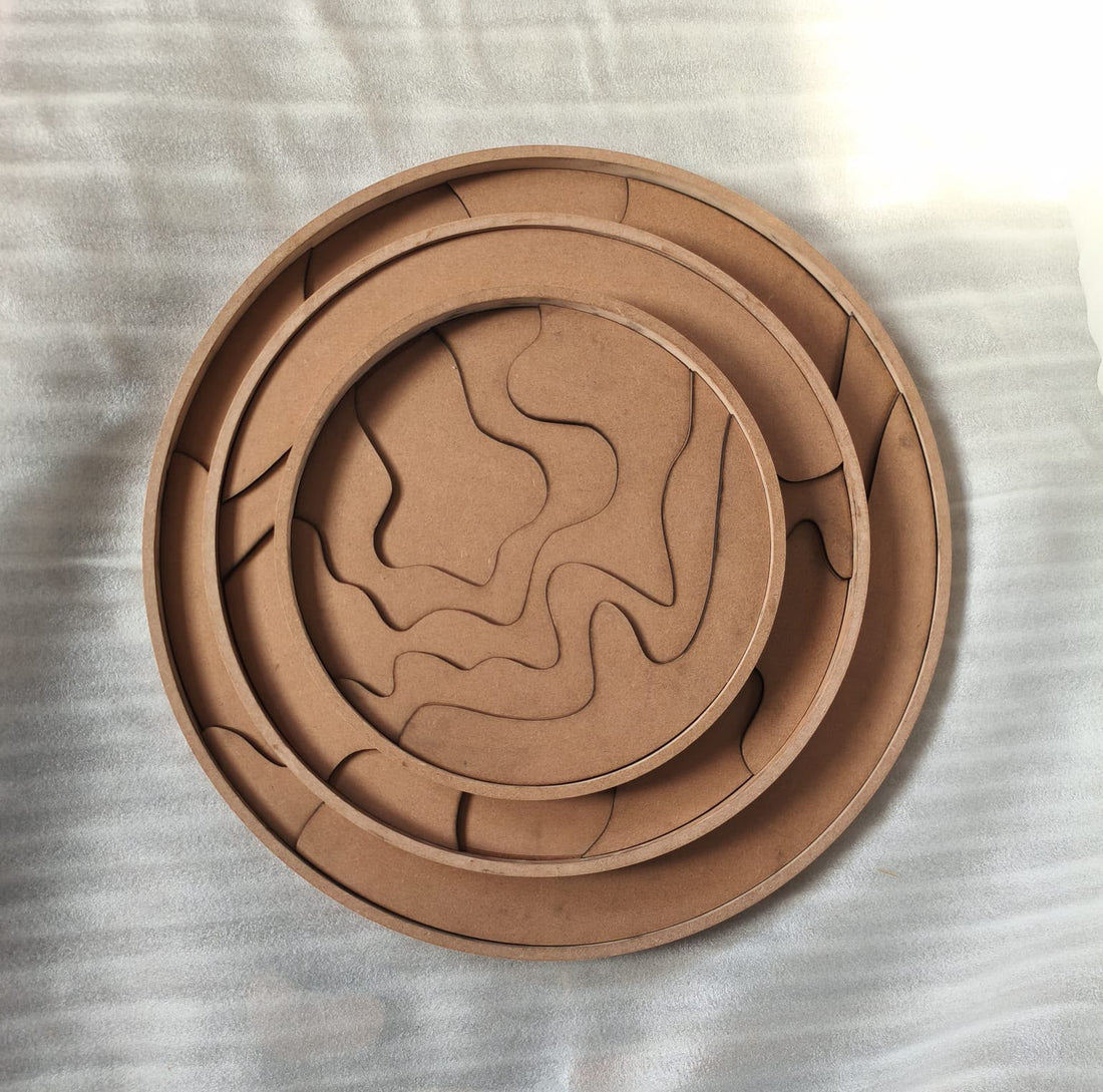 Multilayer geode mdf round