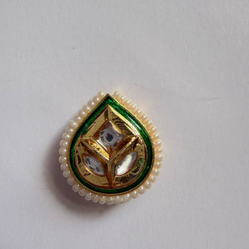 Drop Kundan rakhi charm 003