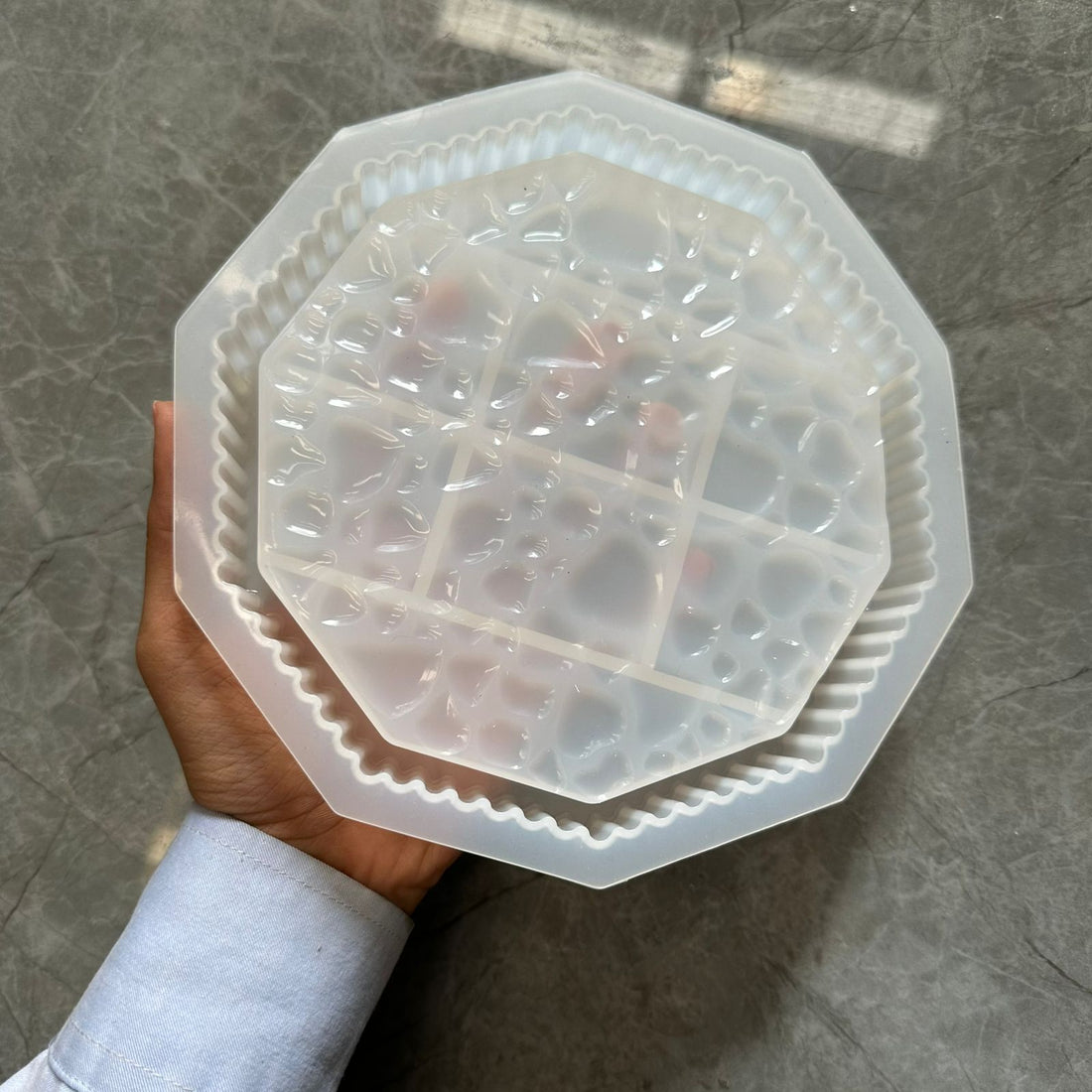 Designer octagon plate/bowl mould