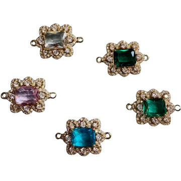 Diamond rectangle Rakhi charms