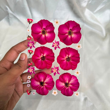 Rose peel off sticker sheet A6