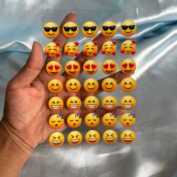 Emoji peel off sticker sheet 001