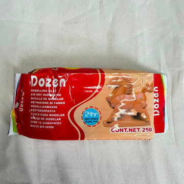 Brown dozen air dry clay 250 gm