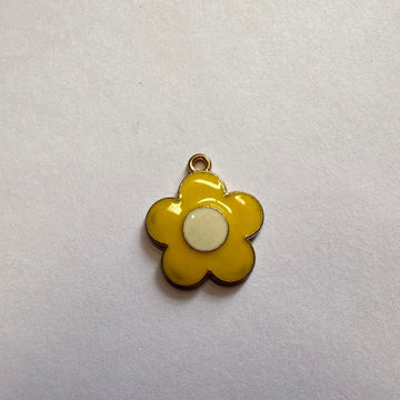 Yellow flower charm