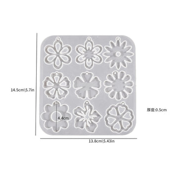 Flower pendant mould A