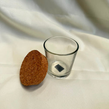Candle jar with cork lid