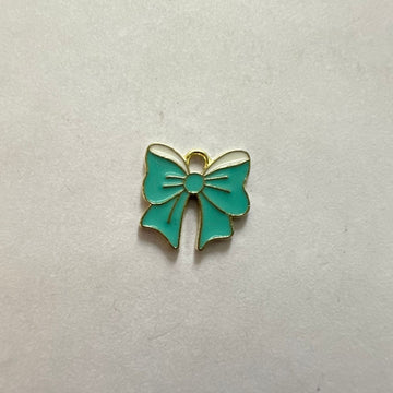 Blue bow charm