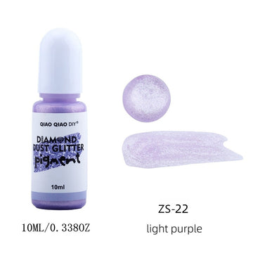 Diamond dust glitter pigment light purple