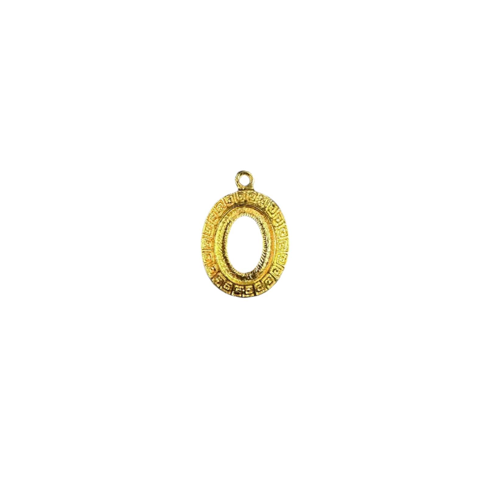Gold oval bezel