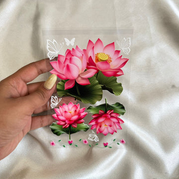 Lotus peel off sticker A