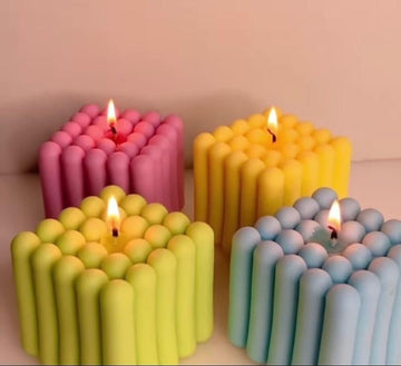 Square cube candle mould