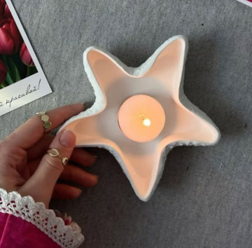 Designer star concrete jar