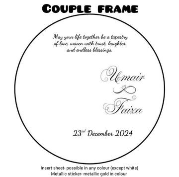 Couple frame customise