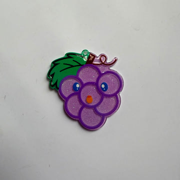 Acrylic charm grapes