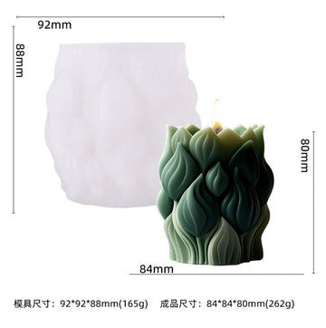 Lotus petal lily candle mould