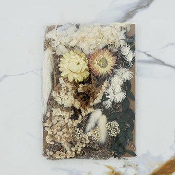 Dry flower pack white