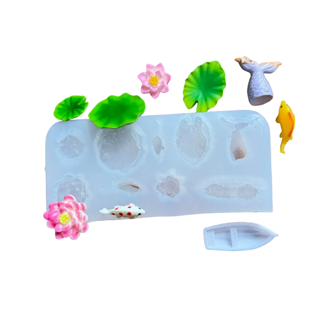 Lotus pond  candle mould B