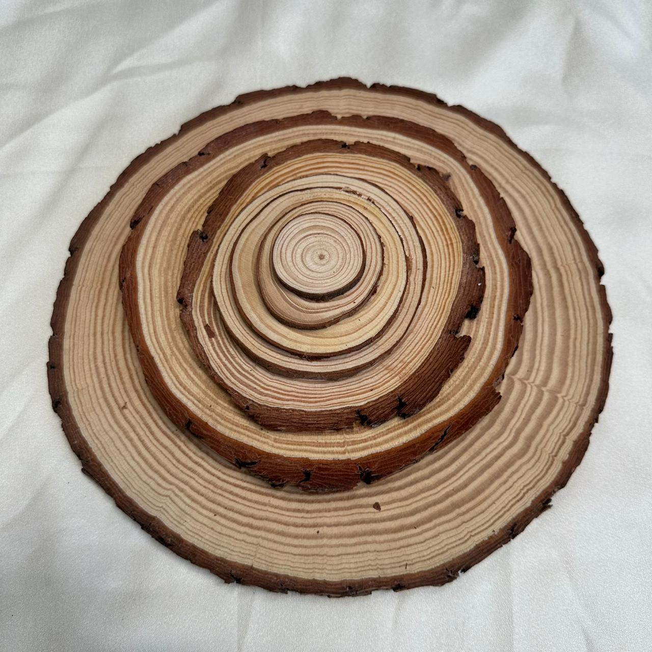 Natural wood base