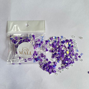 Purple hearts shaker