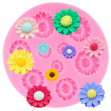 Daisy flower candle mould