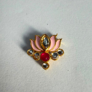 Lotus kundan charm 005