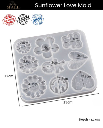 Sunflower love mould