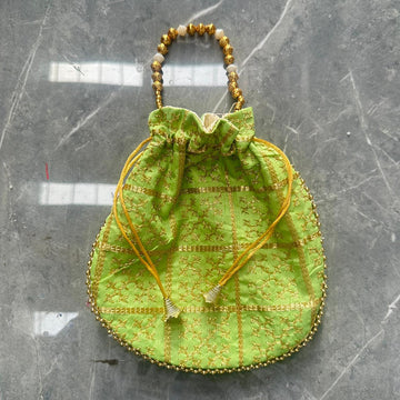 Light green Potli bag