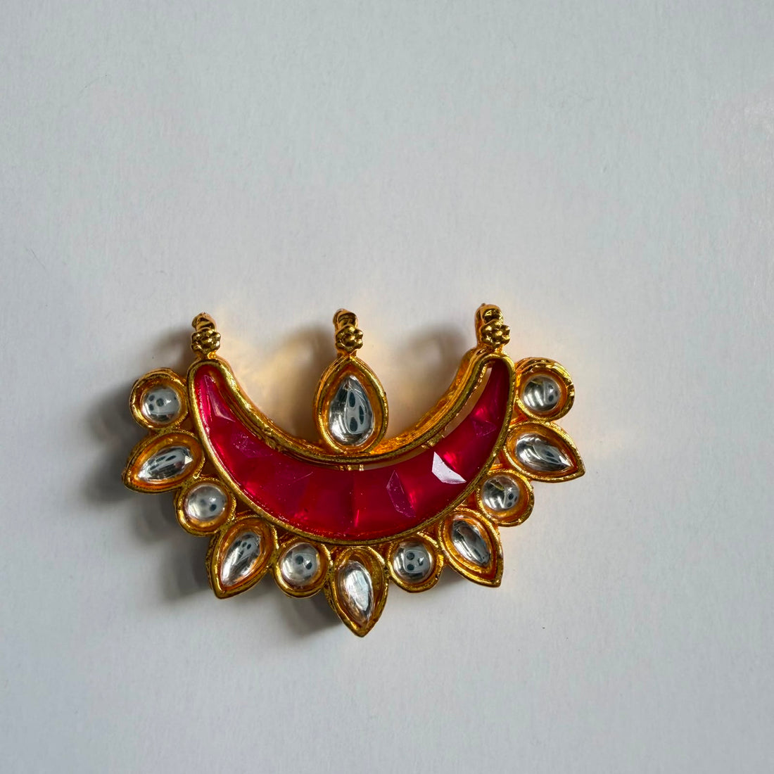 Kundan rakhi charm moon 001