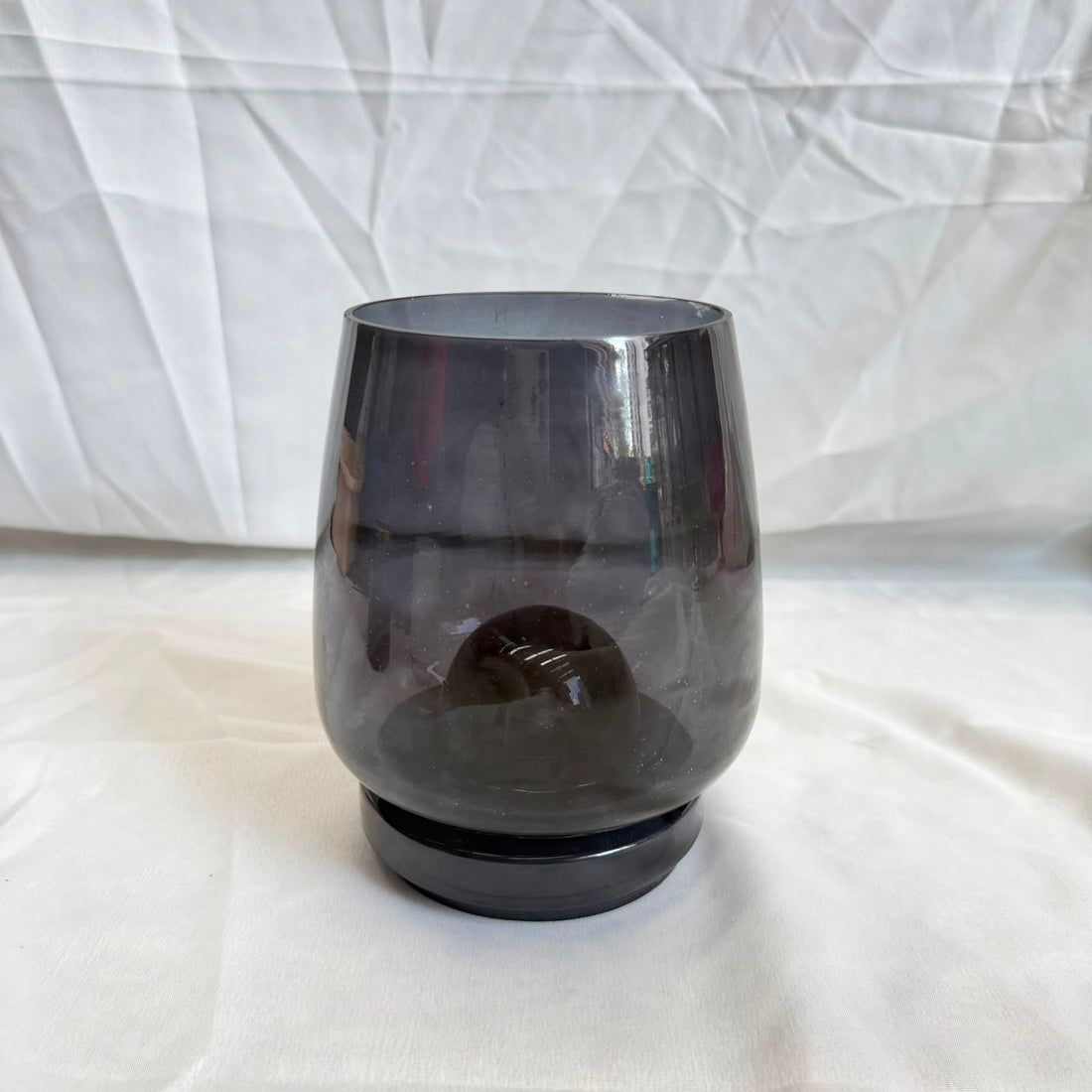 Candle glass jar with lid black