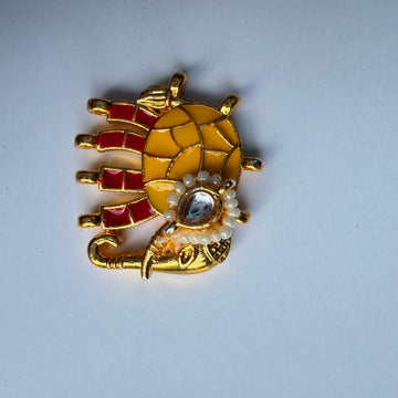 Elephant Kundan charm 002