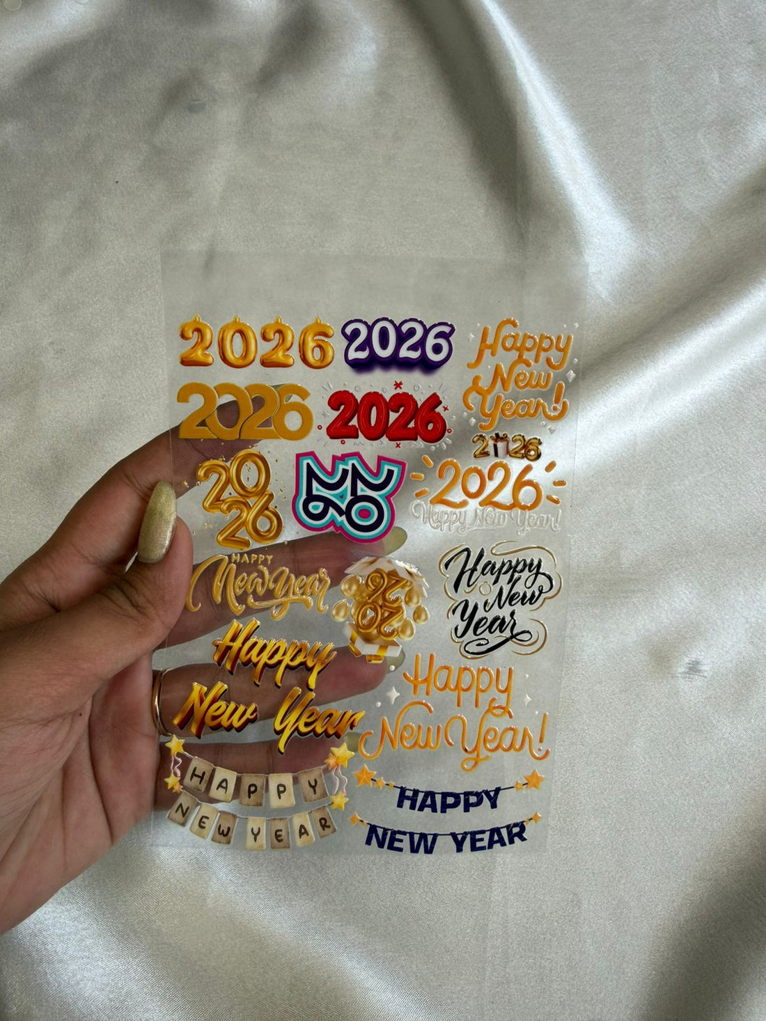 New year 2026 peel off sticker