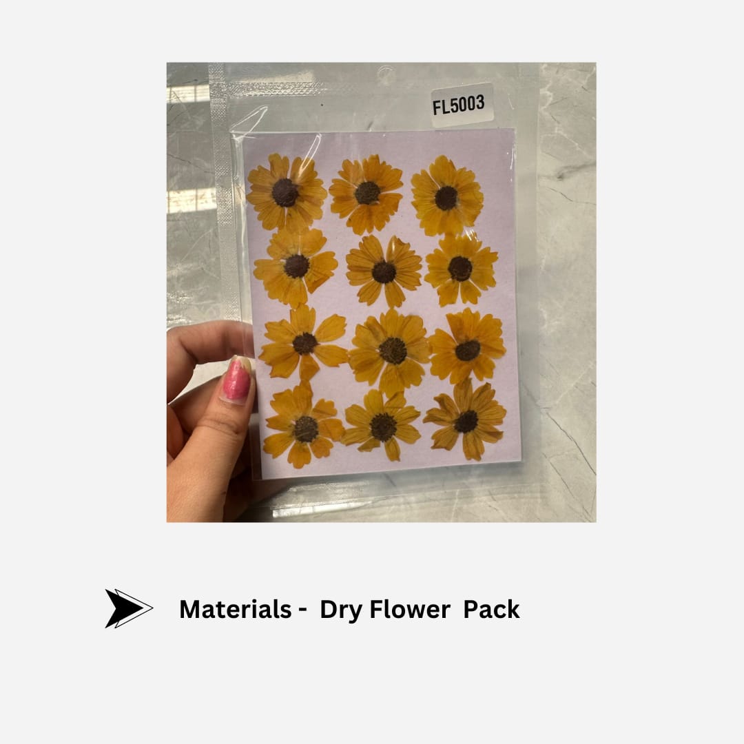 Yellow wild dry flower pack