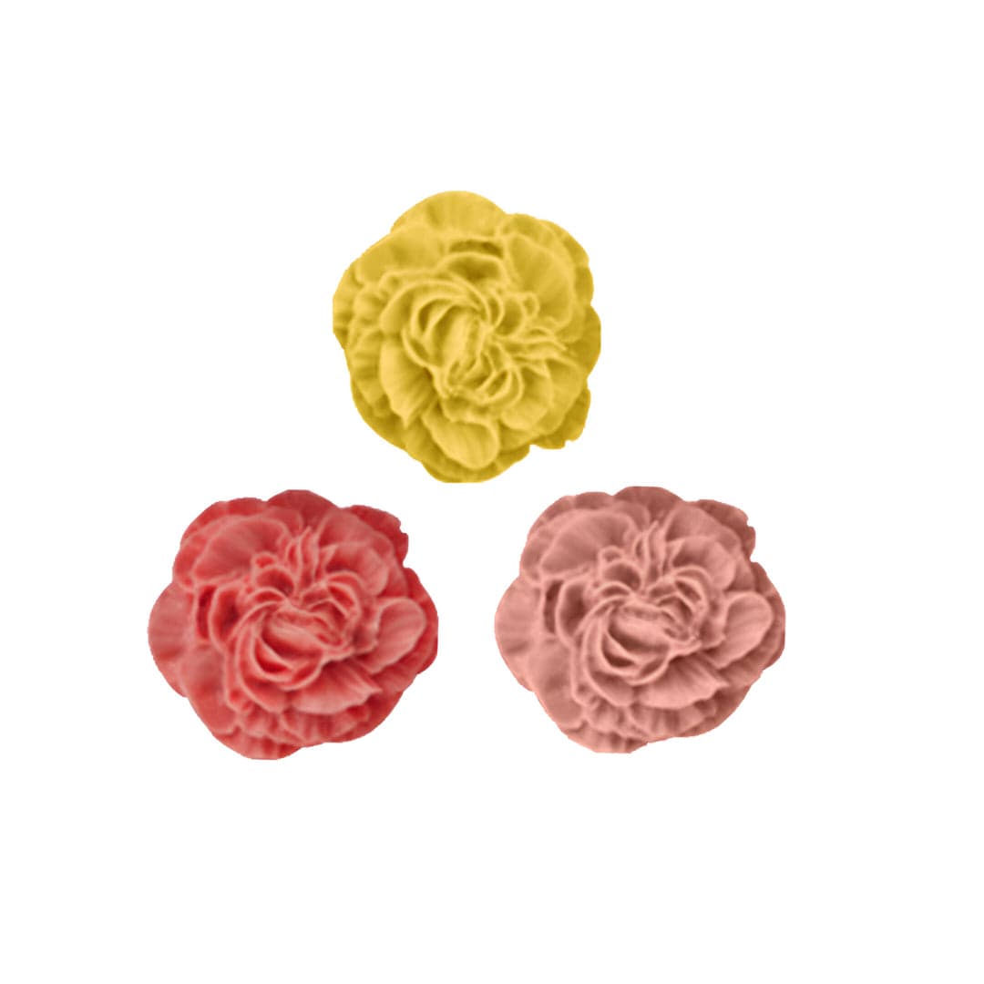 3 cavity flower candle mould