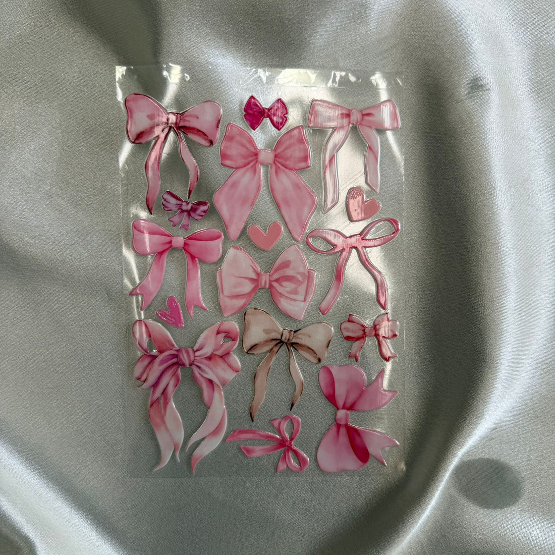 Bow peel off sticker