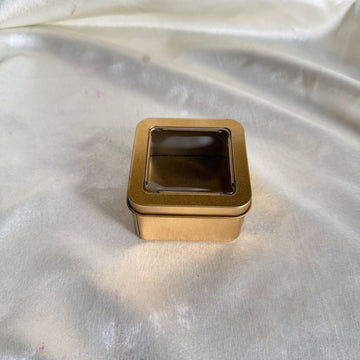 Square candle tin