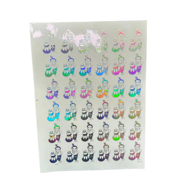 Prismatic krishna sticker sheet