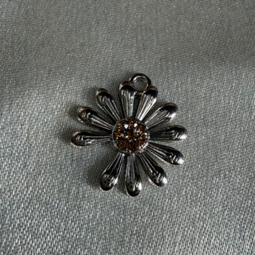 Silver Daisy charm