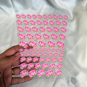 Lotus peel off sticker sheet A6 B