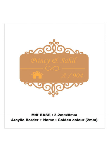 Customise nameplate cutout 008