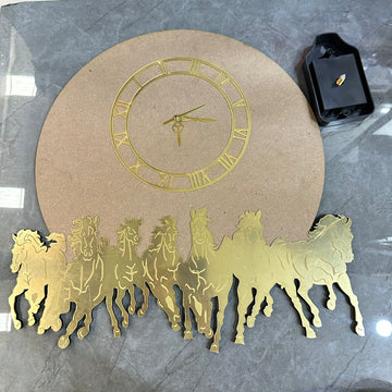 7 horses clock set