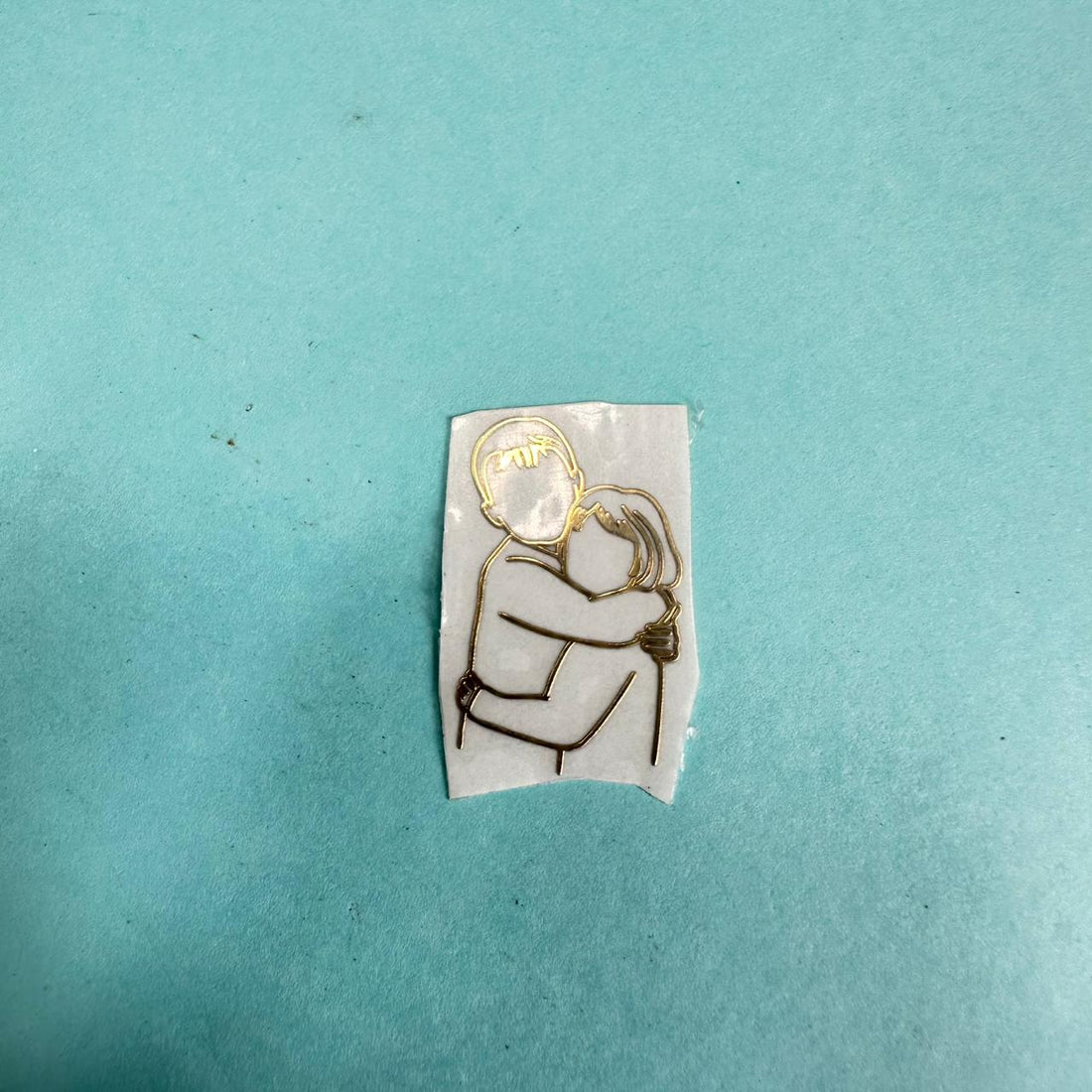 Rakhi metal sticker line art 004