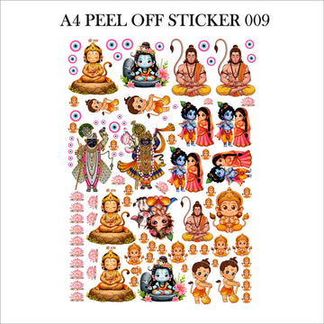 Ready peel off sticker sheet a4 009