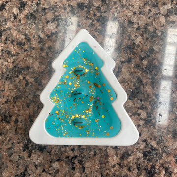 Christmas concrete jar