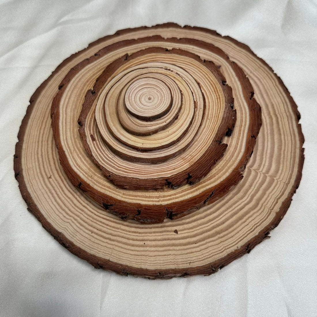Natural wood base