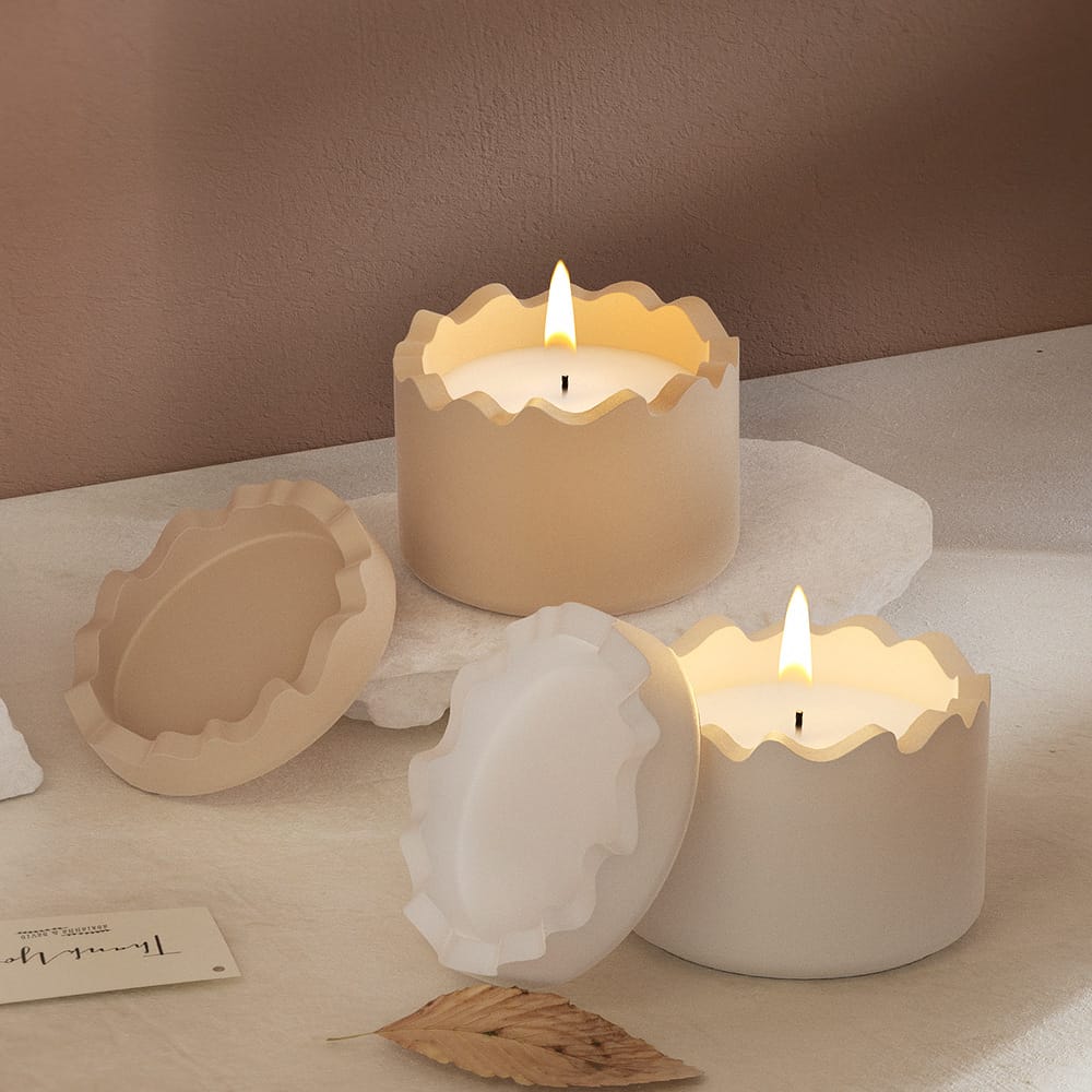 Round candle & storage jar mould