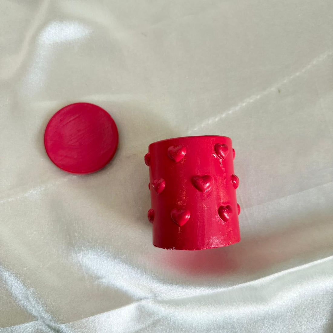 Heart storage candle jar