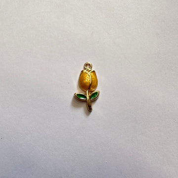 Yellow rose charm