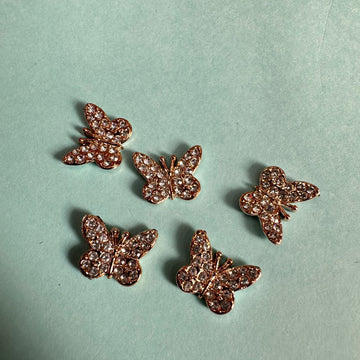 Gold Pearl Embellished broach 012