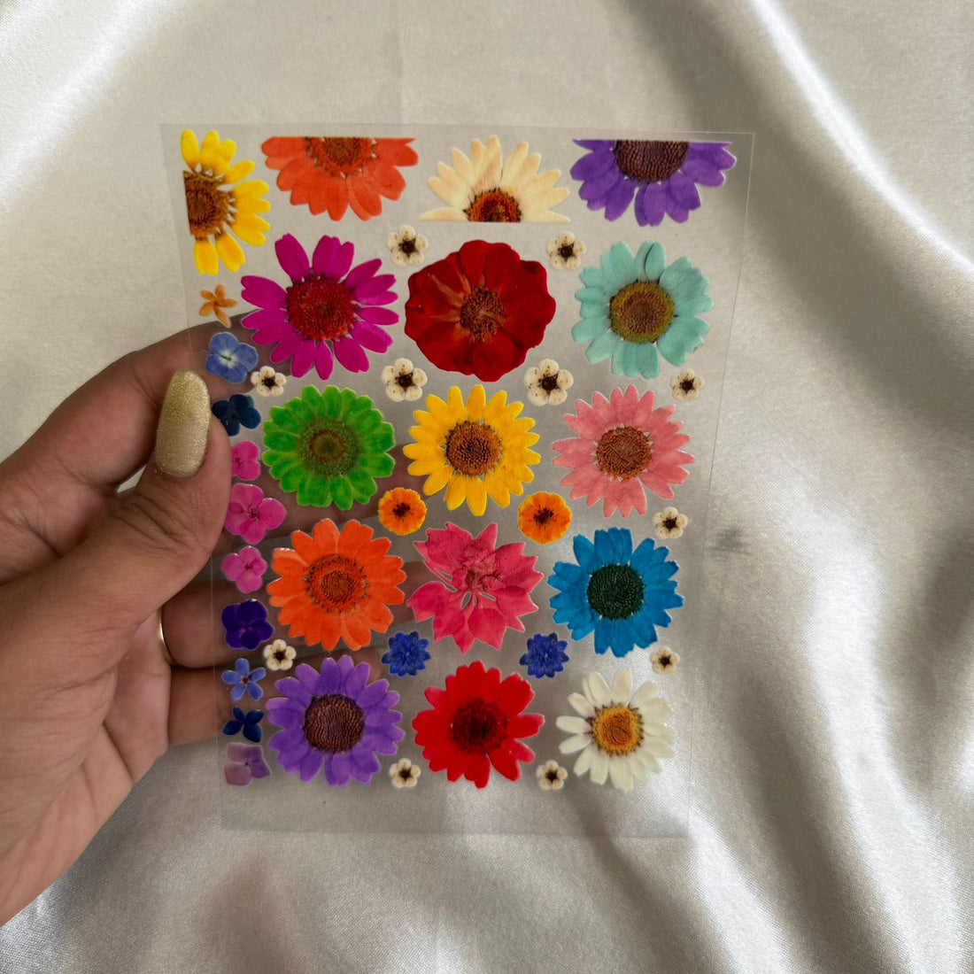 Mix daisy flower peel off sticker